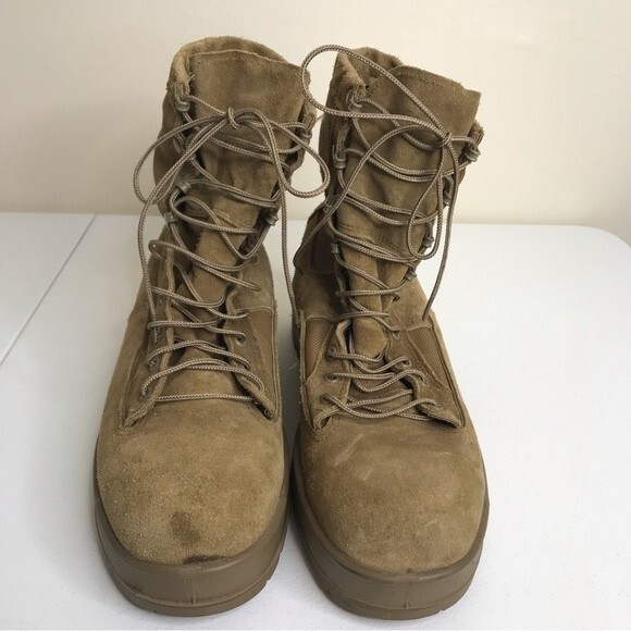 Altama Gore Tex Combat Boots Coyote Brown Army Jump Hiking Vibram Sole Size 12 R - Picture 4 of 11
